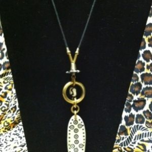 Bone and Brass Spear African Jewelry